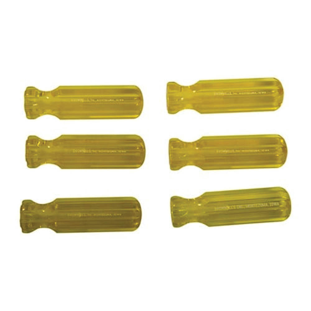 Brownells L5 Molded Plastic Tool Handle, Yellow Pack of 6