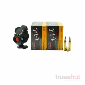 BUNDLE DEAL: Sightmark MTS Mini Solar Red Dot Rifle Sight and 200 Rounds of Ammo - PMC 5.56 62 Grain