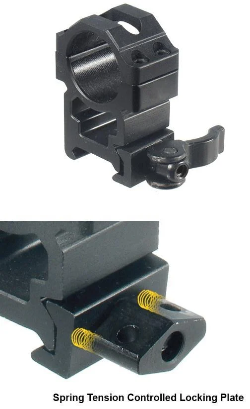 Leapers UTG 2-Piece Max Strength LE Grade Picatinny Rings - 22mm Width 1" - High