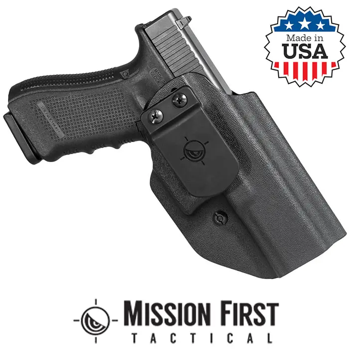 Minimalist Glock 17 22 34 Appendix Inside/Outside the Waistband Ambidextrous Bla
