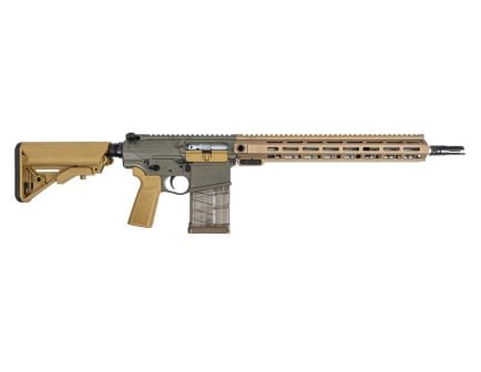 PSA Sabre-10A1 Billet 16" .308 Mid-Length w/Moss Green Receivers and Burnt Bronze Rail