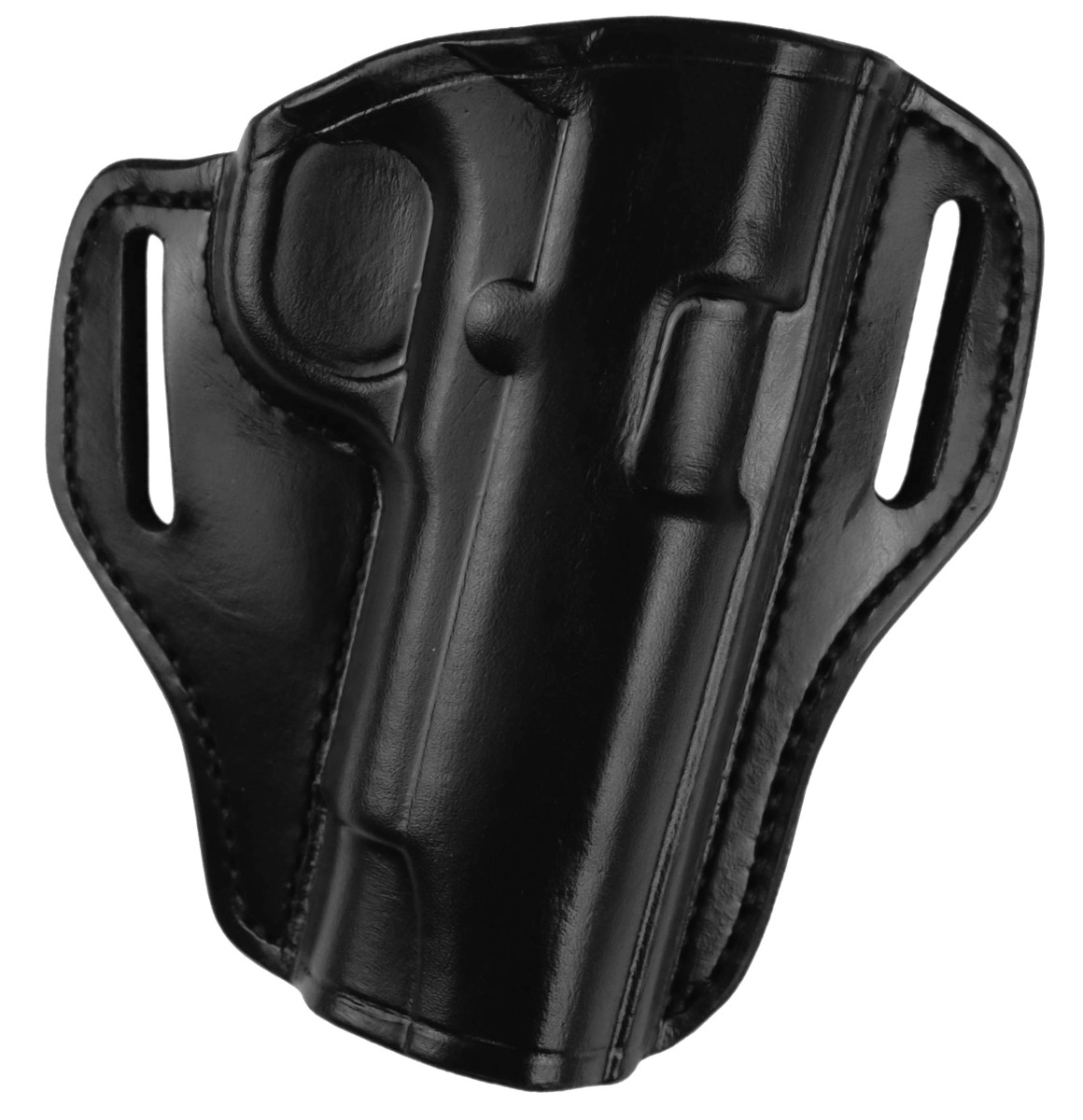 Bianchi 57 Remedy OWB Holster RH Size 11, Black Leather - 25022