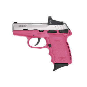 SCCY INDUSTRIES CPX-2 9mm 3.1" 10rd Pistol w/ Crimson Trace Red Dot - Pink / Stainless