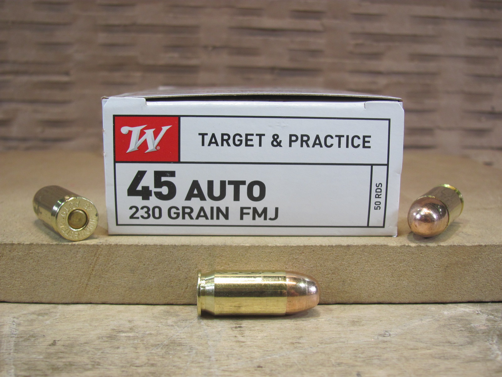 500 Round Case – 45 Auto / ACP Winchester 230 Grain FMJ Ammo – Q4170