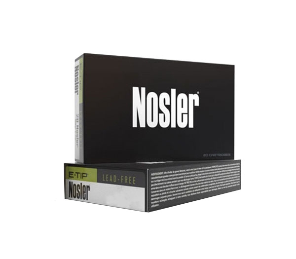 Nosler 22 Nosler 55 grain Expansion Tip Lead-Free Rifle Ammo, 20/Box - 40140
