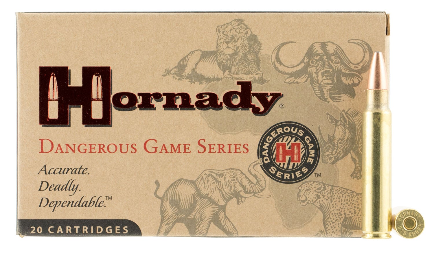 Hornady 8242 Dangerous Game 450-400NitroExpress 400gr Dangerous Game Solid 20 Per Box/6 Case - No Credit Card Fees - Low, flat rate shipping