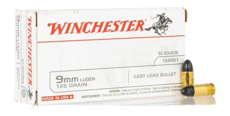 WIN USA9MM125 9MM USA TARGET CLB 125GR 50/10