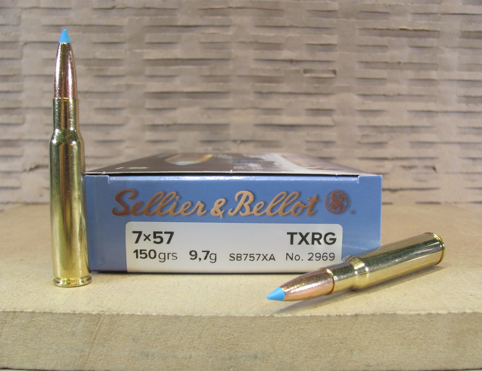 240 Round Case – 7×57 Mauser 150 Grain TXRG Sellier Bellot Xergy Blue Ammo – SB757XA