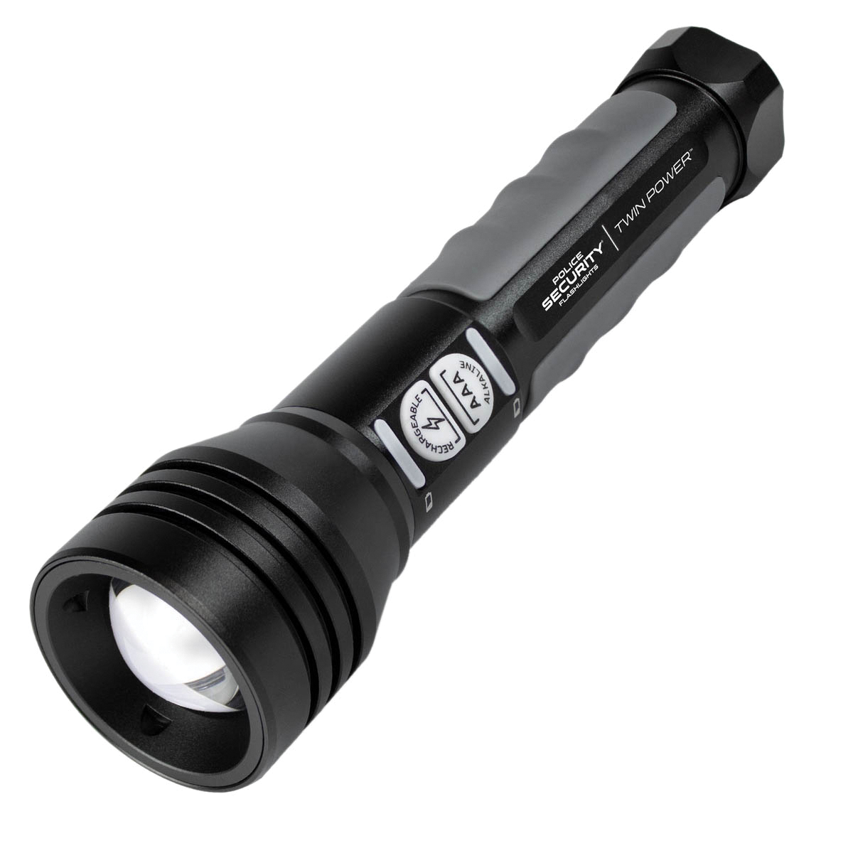 Police Security Twin Power LED Flashlight 600 lm