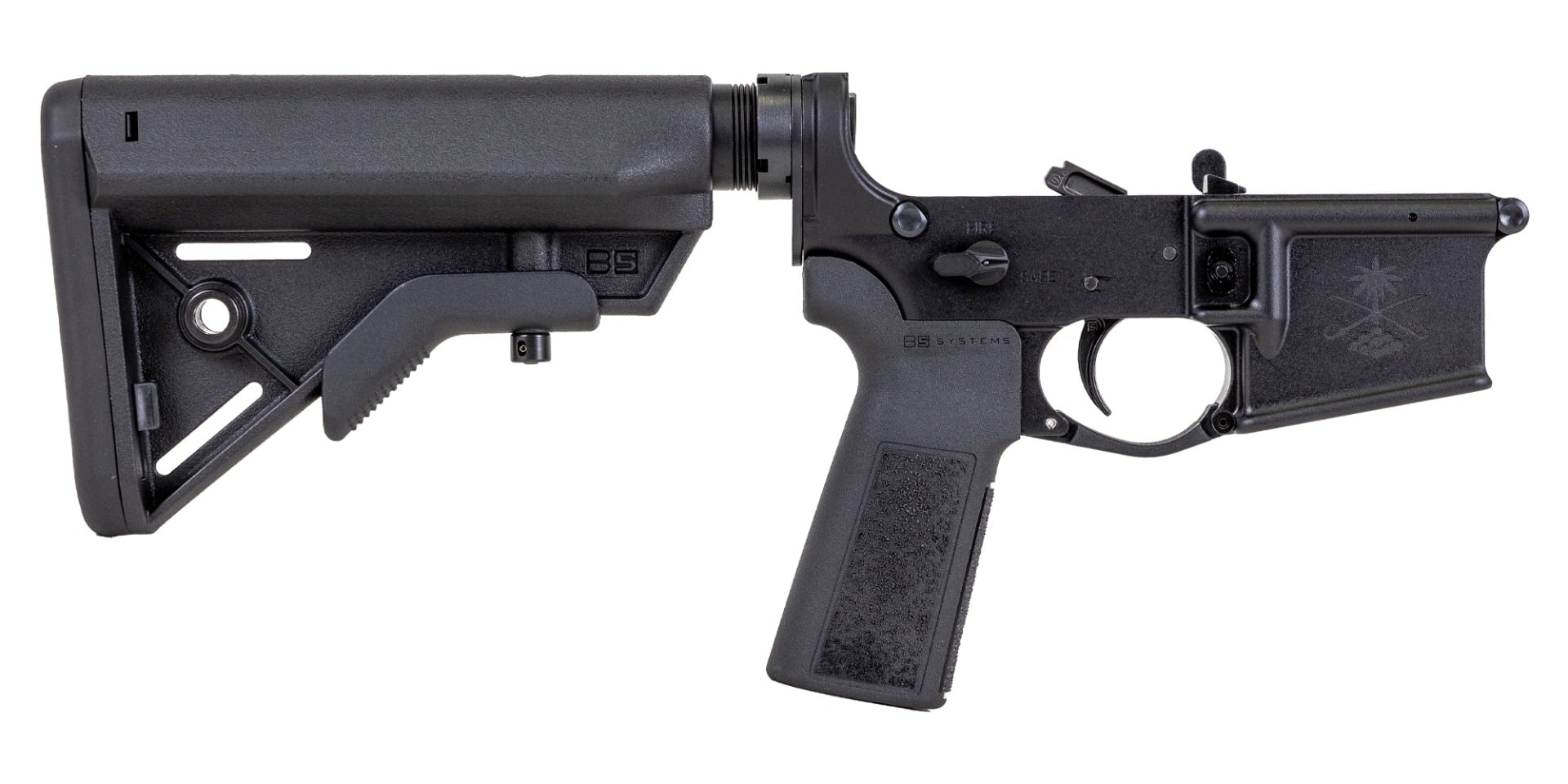 PSA Sabre-15 Forged Lower with B5 Bravo Stock and B5 Grip, Black