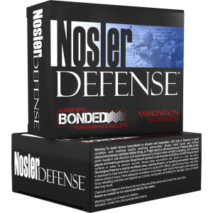 Nosler 38432 Performance Bonded 9mm+P Hollow Point 124 GR - 20rd Box