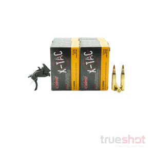 BUNDLE DEAL: Hiperfire Hipertouch Reflex Single Stage Curved AR-15 Trigger and 200 Rounds of Ammo - PMC 5.56 55 Grain
