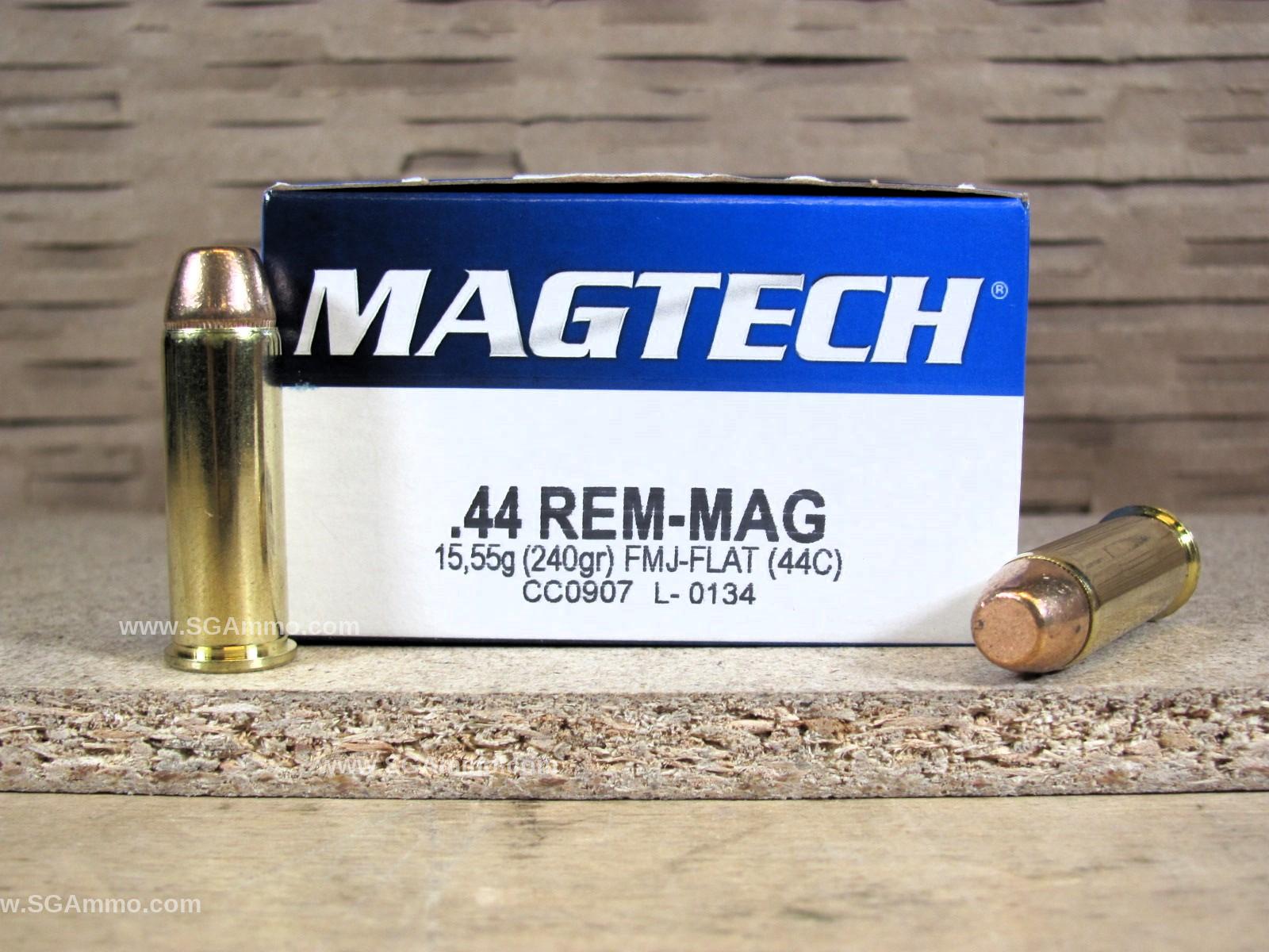 50 Round Box – 44 Magnum 240 Grain FMC Magtech Ammo – 44C