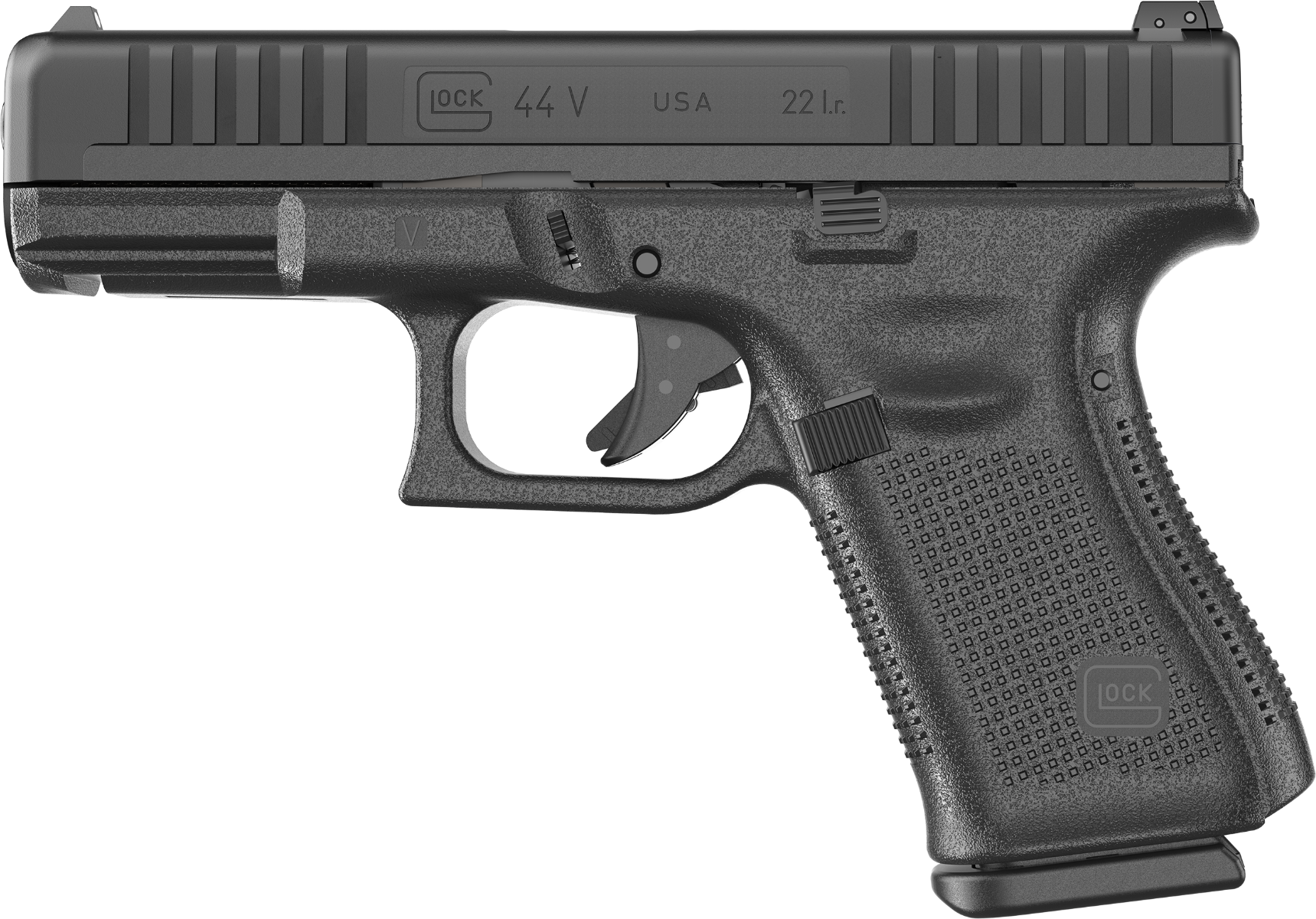 Glock V-Series Model 44 Handgun .22 LR 10rd Magazines (2) 4.02″ Barrel Black Austria - No Credit Card Fees - Low, flat rate shipping