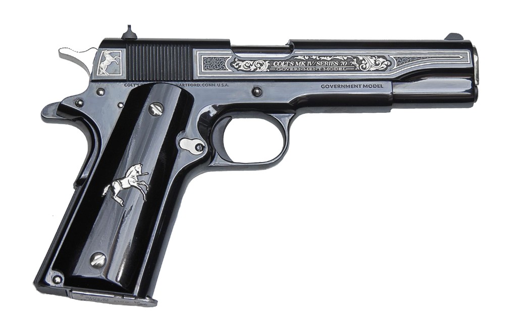 Colt 1911 Oscuro Y Plata .38 Super Pistol 1 of 500