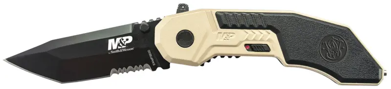 Smith Wesson Knives SWMP3BSDCP M M.A.G.I.C. 2.80" Folding Part Serrated Black Oxide 4034 SS Blade 4.30" Aluminum Handle Includes Pocket Clip