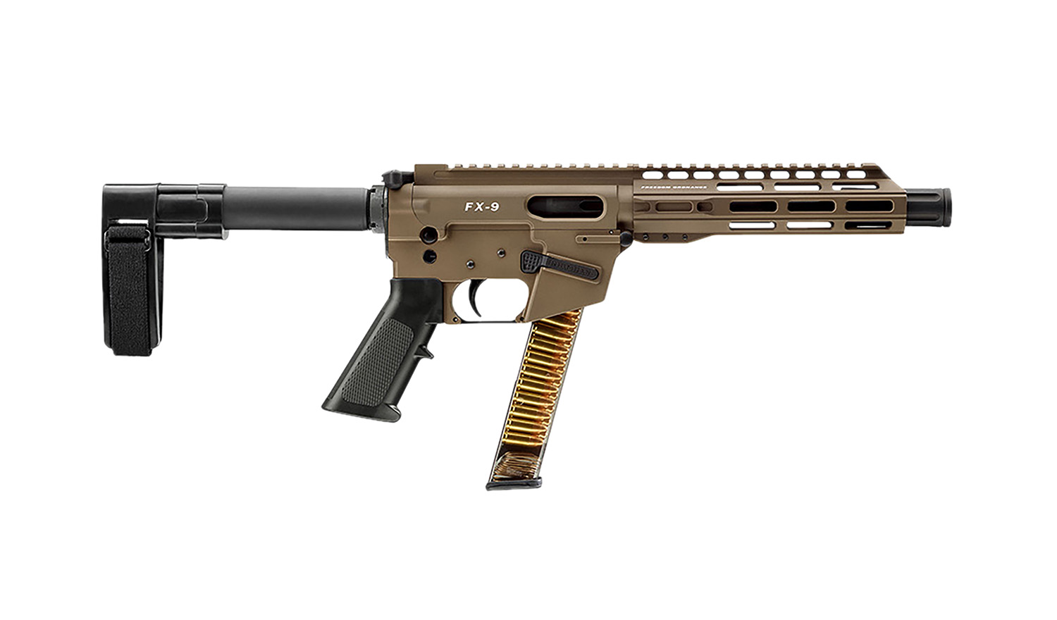 Freedom Ordnance FX9P 9mm 8" AR Pistol FDE