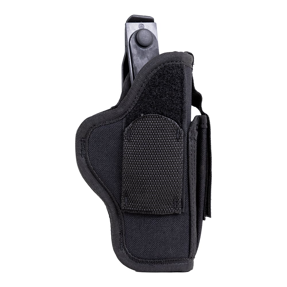 Uncle Mike's Size 15 Ambidextrous Hand Sidekick Hip Holster w/ Mag Pouch, Textured Black - 70150