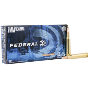 FEDERAL AMMO Power-Shok 7mm Rem Mag 175gr Soft Point Ammunition | 20 Rounds