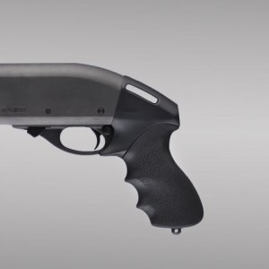 Hogue Overmolded Tamer Rear Pistol Grip for Remington 870 12 Gauge Black Rubber 08714