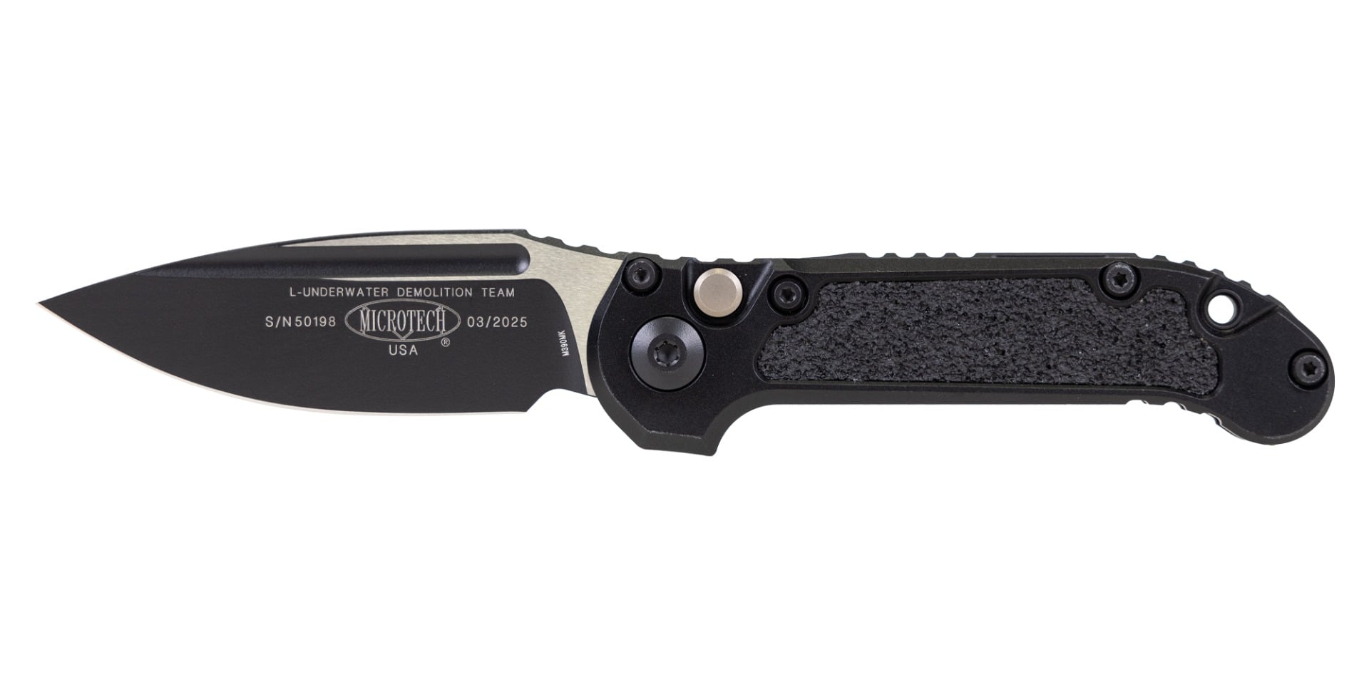 Microtech L.U.D.T. S/E Gen III Folding Drop Point Knife, Black - 1135-1T