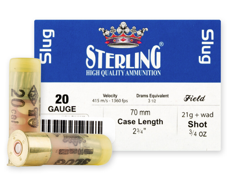 Sterling Ammo 20ga Tornado Slug 10rd - GOAASTER20TS