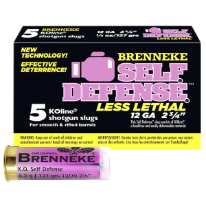 Brenneke SL122SDLL Self Defense  12Gauge 2.75 1/3oz Sabot Slug Shot 5 Per Box/50 Case
