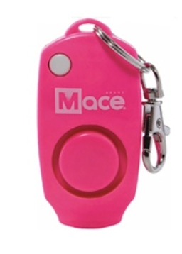 Personal Alarm w/ Keychain, Neon Pink