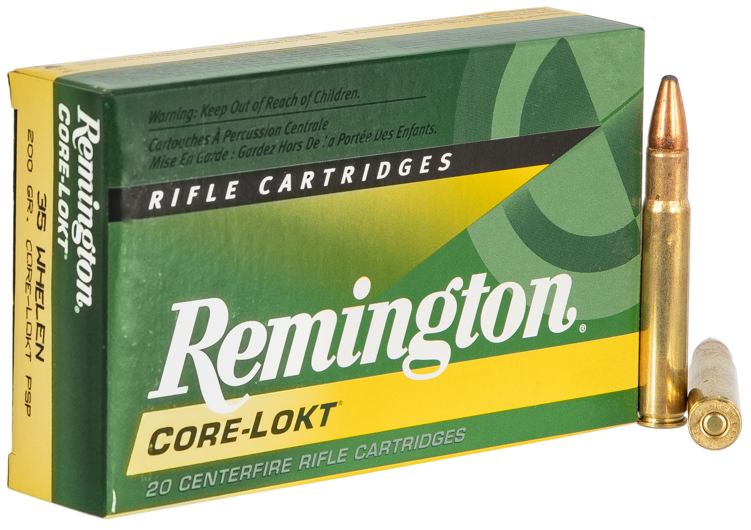 Remington Core-Lokt 200 gr Pointed Soft Point .35 Whelen Ammo, 20/box - R35WH1
