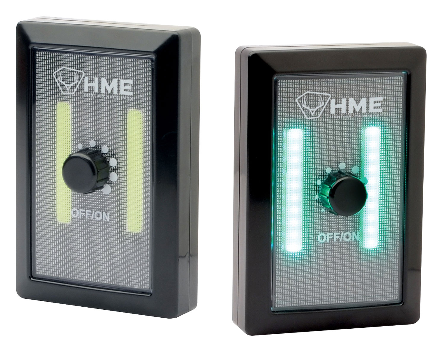 GSM Outdoors COB Green Light Wall Switch w/ Dimmer, Black - HME-COBGWS