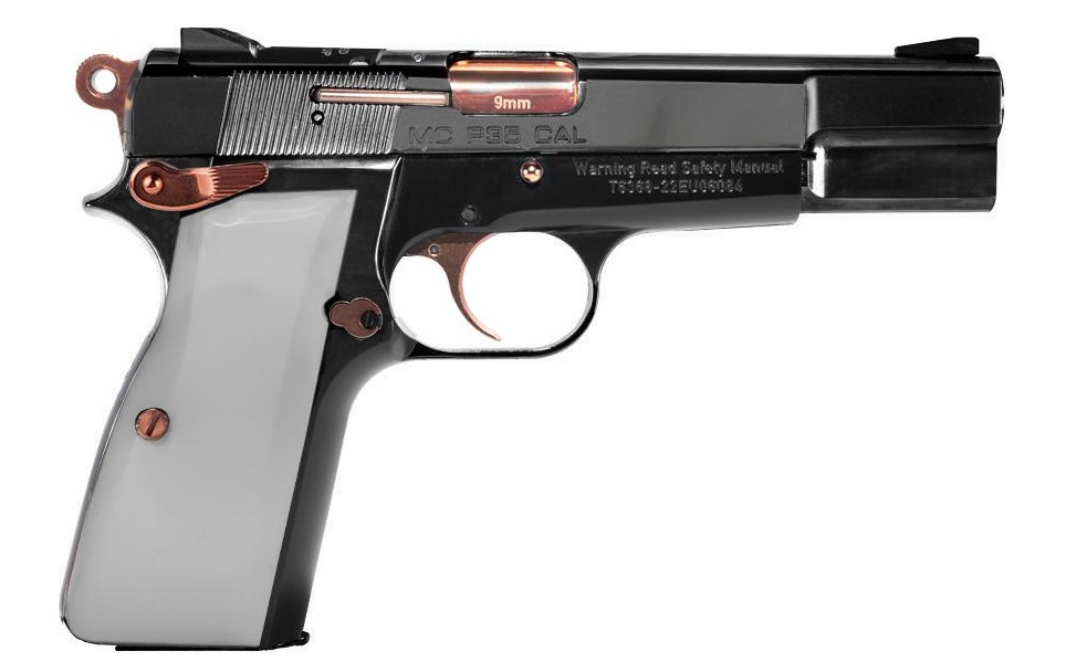 GIRSAN MCP35 9mm Black Chrome Rose Gold Pistol