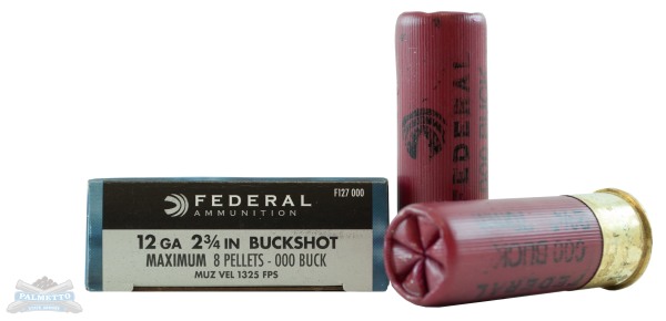 FED PWRSHK 12GA 2.75 8P 000BCK 5/250 - No Credit Card Fees - Low, flat rate shipping