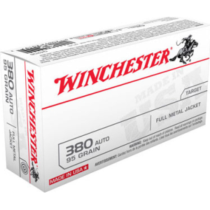 Winchester Ammo Q4206 Best Value 380 ACP 95 GR Full Metal Jacket - 50rd Box
