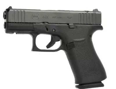 Glock 43X MOS 9mm Luger - 15rd  Front Rail  Black