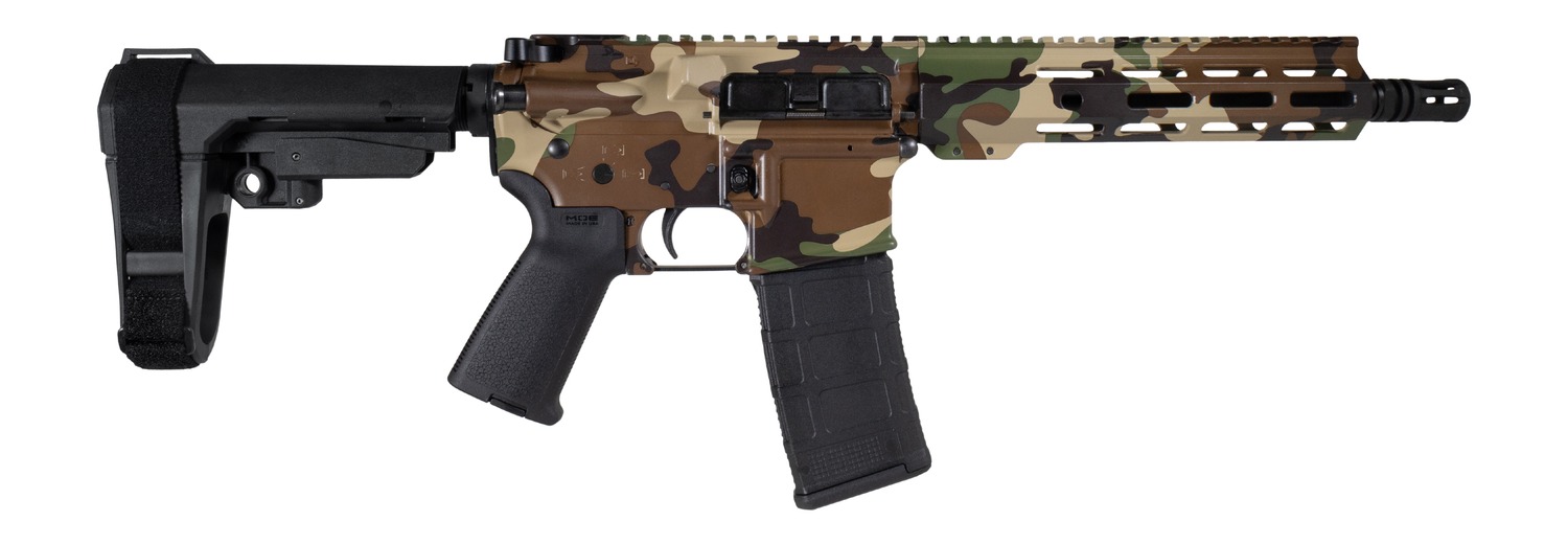 Shark Coast Tactical Woodland Camo 5.56 NATO AR Pistol