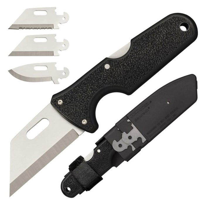 Cold Steel Click-N-Cut Folding Knife Reverse Tanto, Black