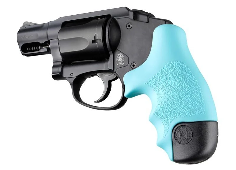 Hogue Rubber Tamer Grip for S J Frame Round Butt Centennial/Polymer Bodyguard -Aqua