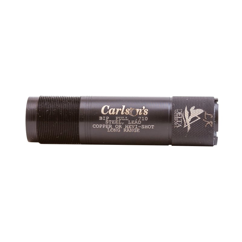 Carlson's Choke Tubes Delta 12 Gauge Mid Range Browning Invector Plus Extended Waterfowl Choke Tube, Blue - 07365
