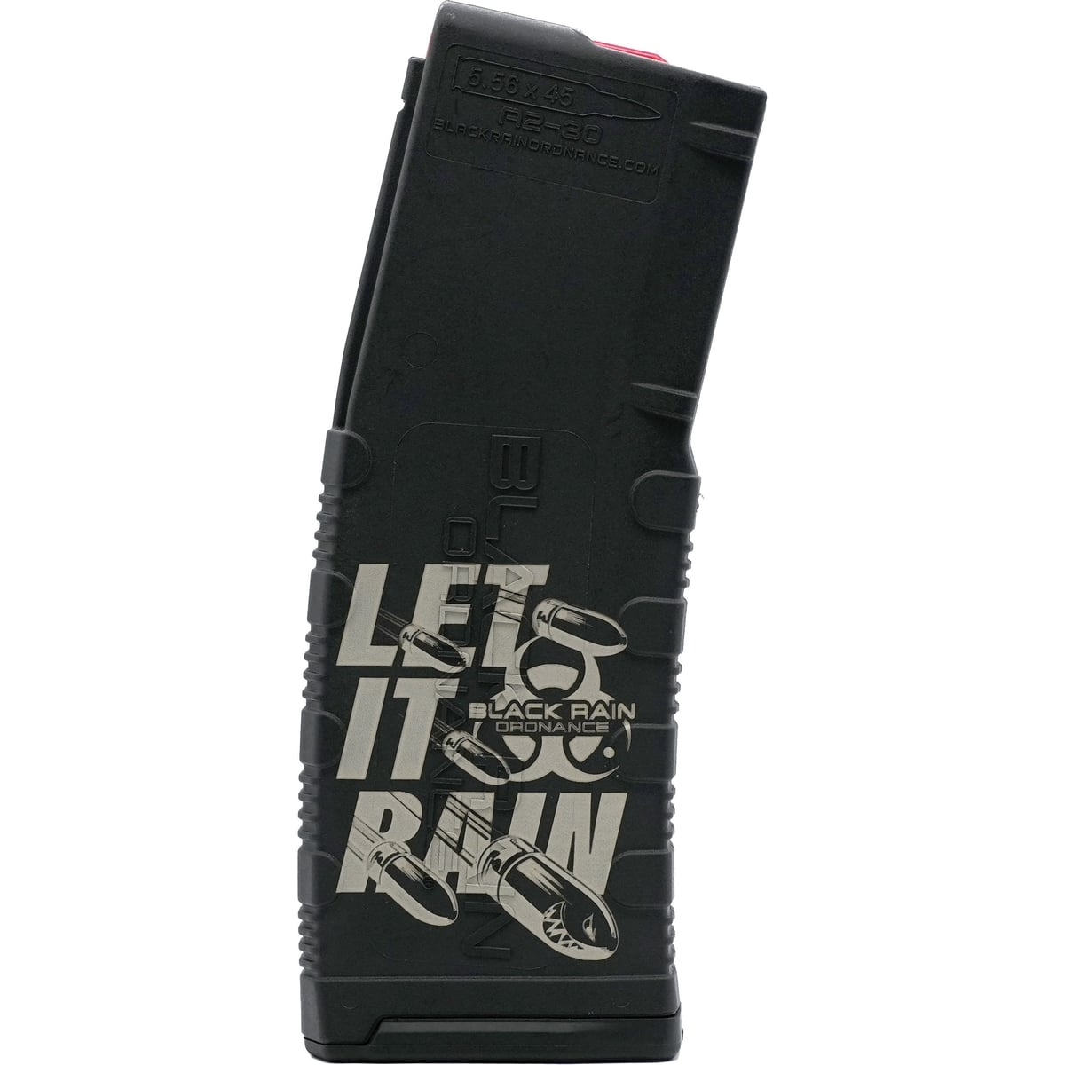 Black Rain Ordnance 30rds 5.56x45mm/.223 Remington Black Magazine - Tactical - BRO-MAG30-LETITRAIN-B