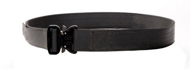 Crosstac 5-Row Stitched Tactical Belt Black Web/Black Buckle 38-40