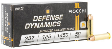 Fiocchi Defense Dynamics 357 Mag 125 Grain Jacketed Hollow Point