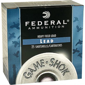 Federal H1234 Game-Shok Upland Heavy Field 12GA 2.75\" 1 1/8oz #4 Shot - 25sh Box