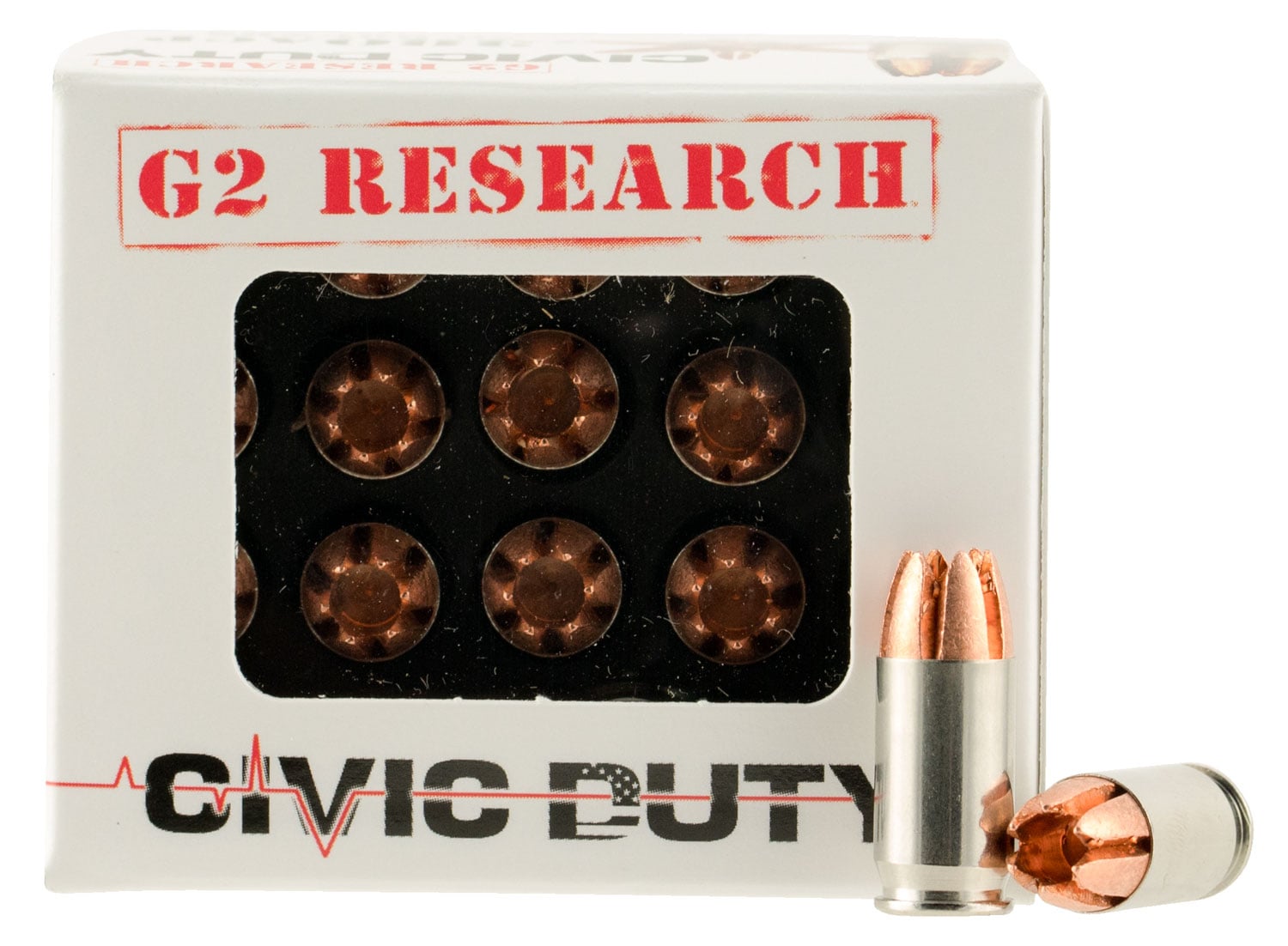 G2R CIVIC DUTY 380ACP 20RD BOX 25 BOXES PER CASE - No Credit Card Fees - Low, flat rate shipping