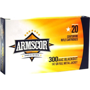 Armscor FAC300AAC1N 300 AAC Blackout/Whisper (7.62X35mm) 147 GR Full Metal Jacket - 20rd Box
