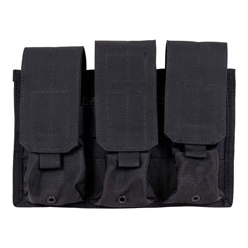Blackhawk S.T.R.I.K.E. Triple Pistol Magazine Pouch for (6) M16/M4 Magazines, Black - 37CL04BK