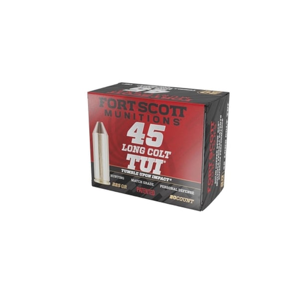 FORT SCOTT 45 LC 225GR TUI – SOLID COPPER 20RD 25BX/CS - No Credit Card Fees - Low, flat rate shipping
