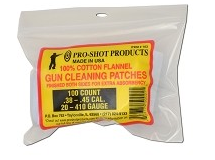 Pro-Shot .38-.45 Cal./.20-.410Ga. 100CT. Cleaning Patches