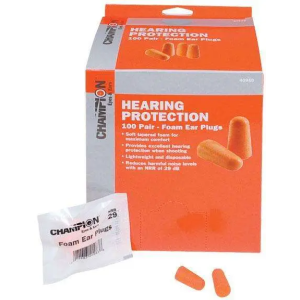 Champion Targets 40959 Foam Ear Plugs  Orange 100 Pair
