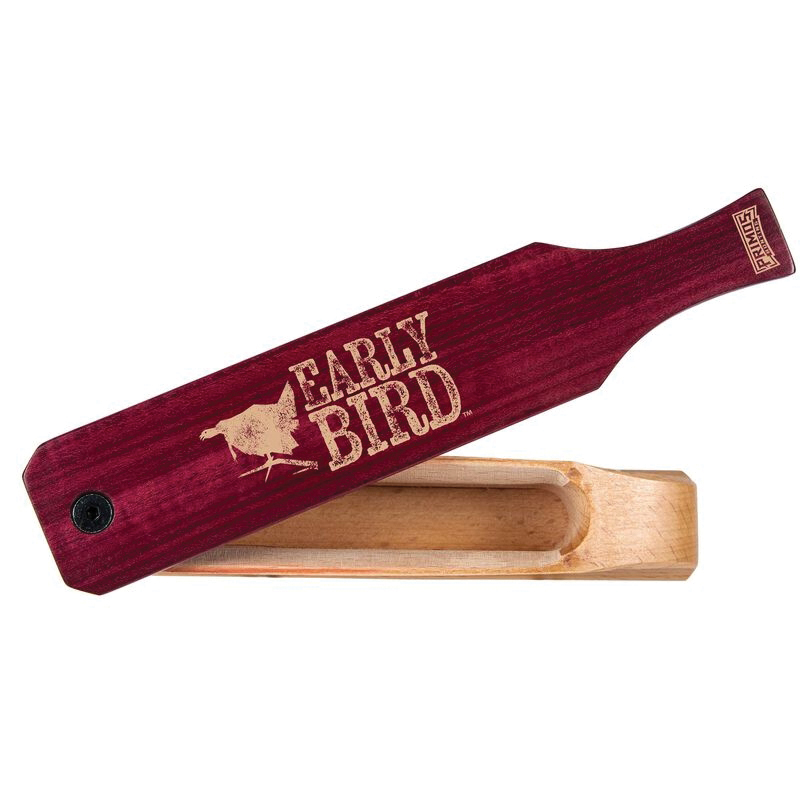 Primos Early Bird Turkey Box Call, Natural Walnut/Purple Heart