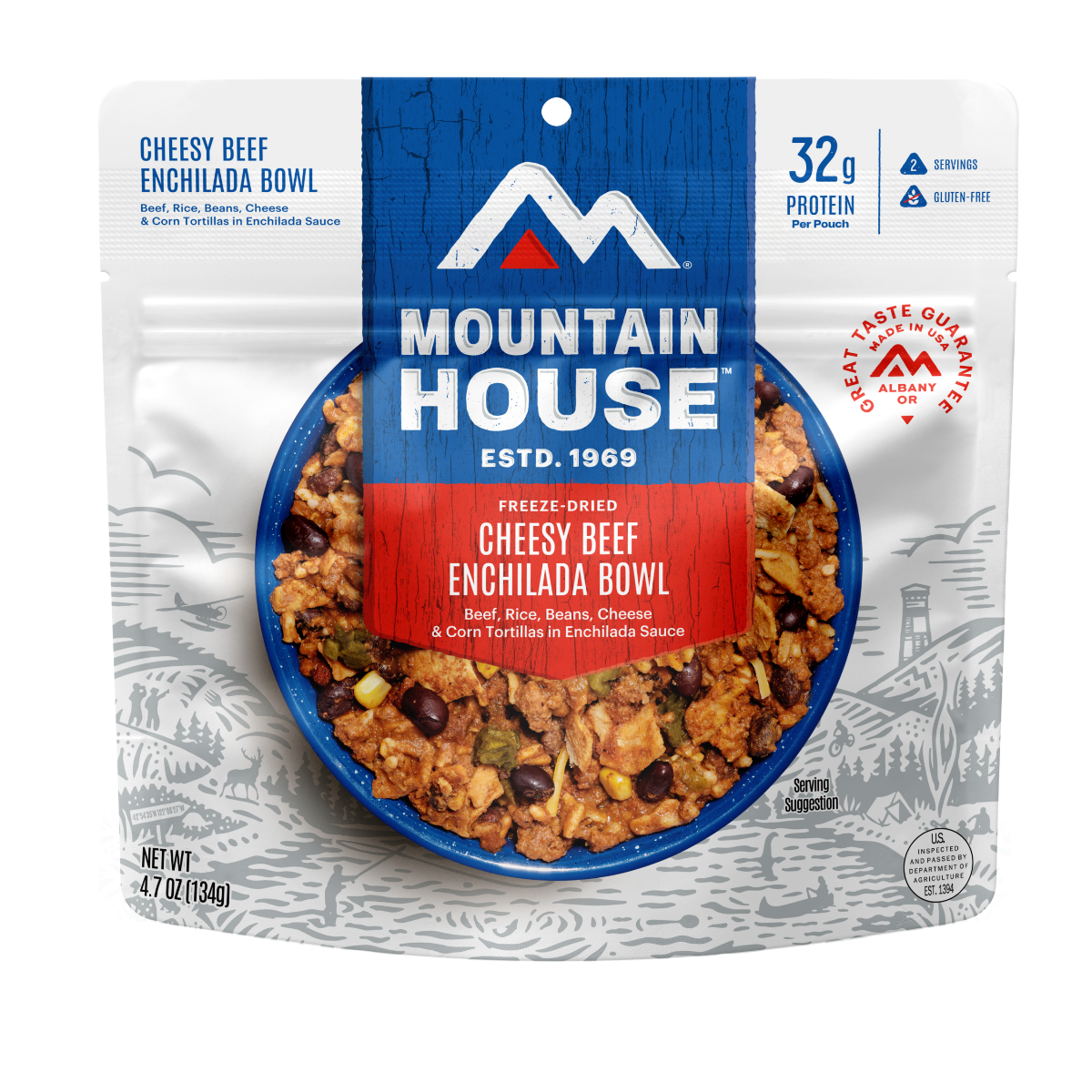 Mountain House Freeze Dried Cheesy Beef Enchilada Bowl - 55205